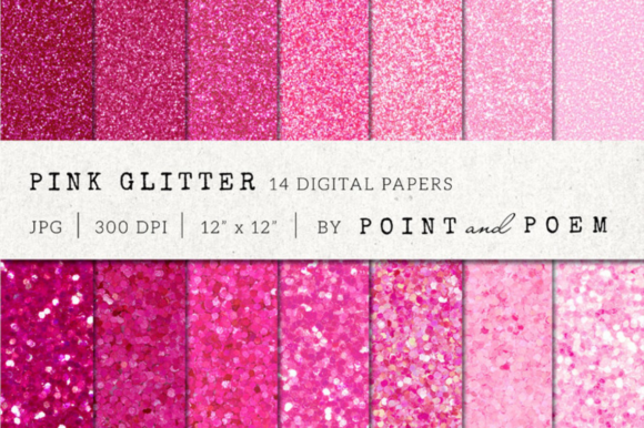 Download Pink Glitter Digital Paper - Digital Collection