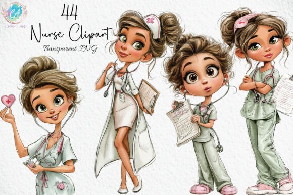Download Whimsical Nurse Clipart PNG - Premium Resources