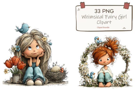 Download Whimsical Watercolor Fairy Garden PNG - Premium Bundle